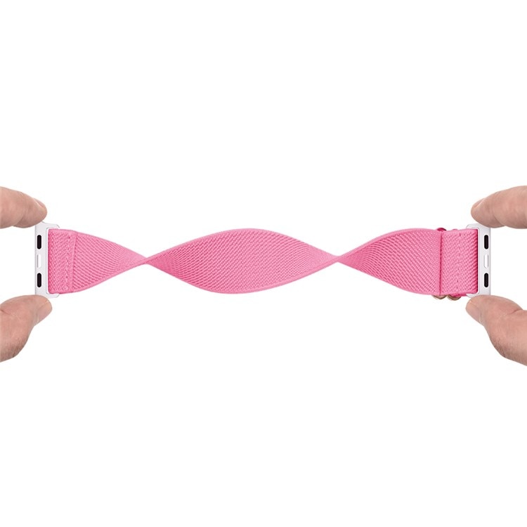 Apple Watch Ultra 2 49mm Elastisches Nylon-Armband rosa
