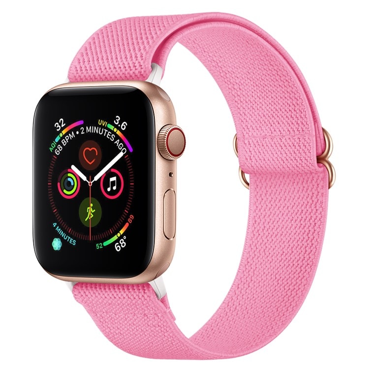 Apple Watch 41mm Series 8 Elastisches Nylon-Armband rosa