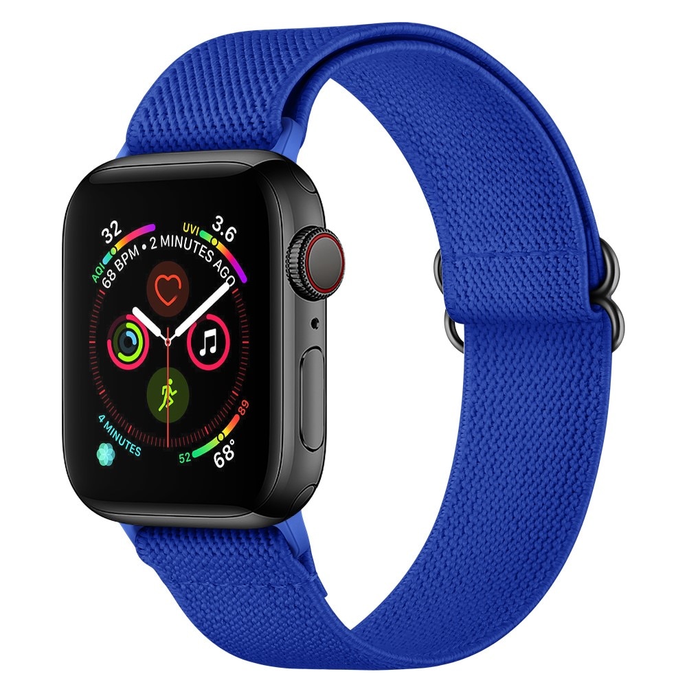 Apple Watch Ultra 49mm Elastisches Nylon-Armband blau