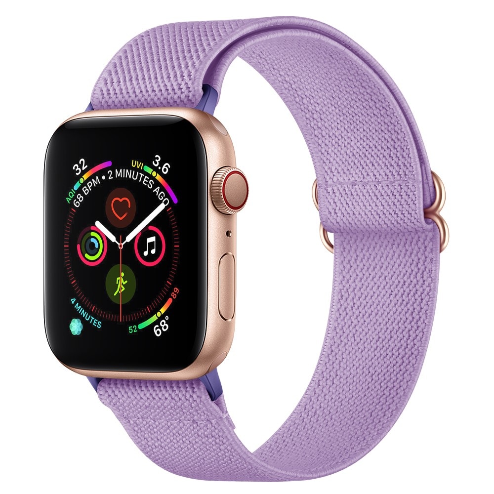 Apple Watch Ultra 49mm Elastisches Nylon-Armband lila