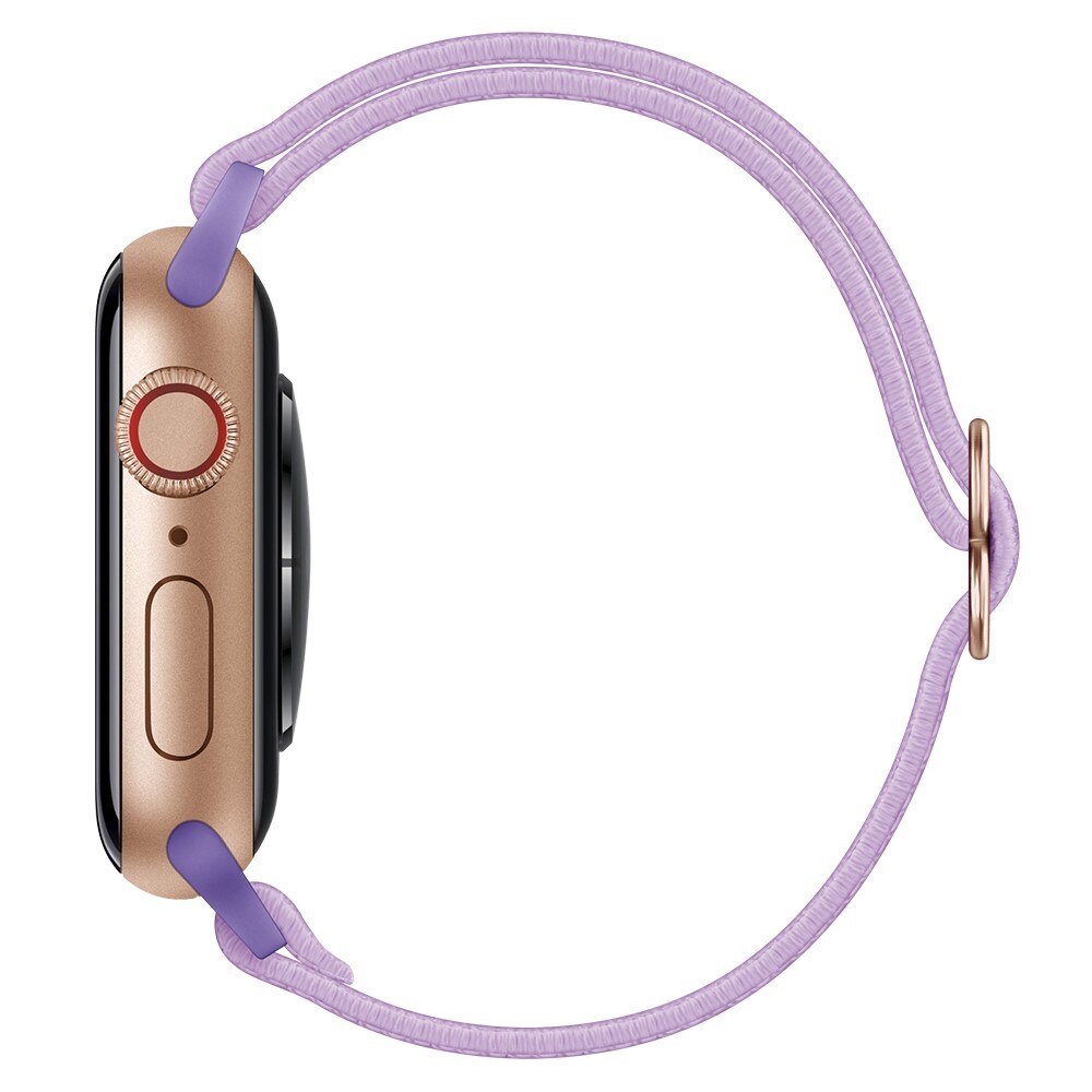 Apple Watch Series 8 45mm Elastisches Nylon-Armband, Lila