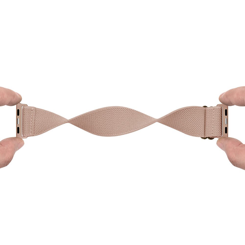 Apple Watch Series 10 46mm Elastisches Nylon-Armband, Beige