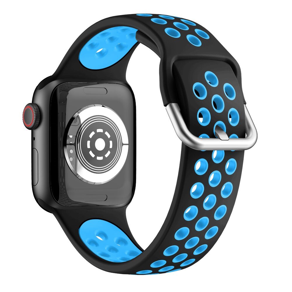 Apple Watch 42/44/45 mm Sport Armband aus Silikon Blau