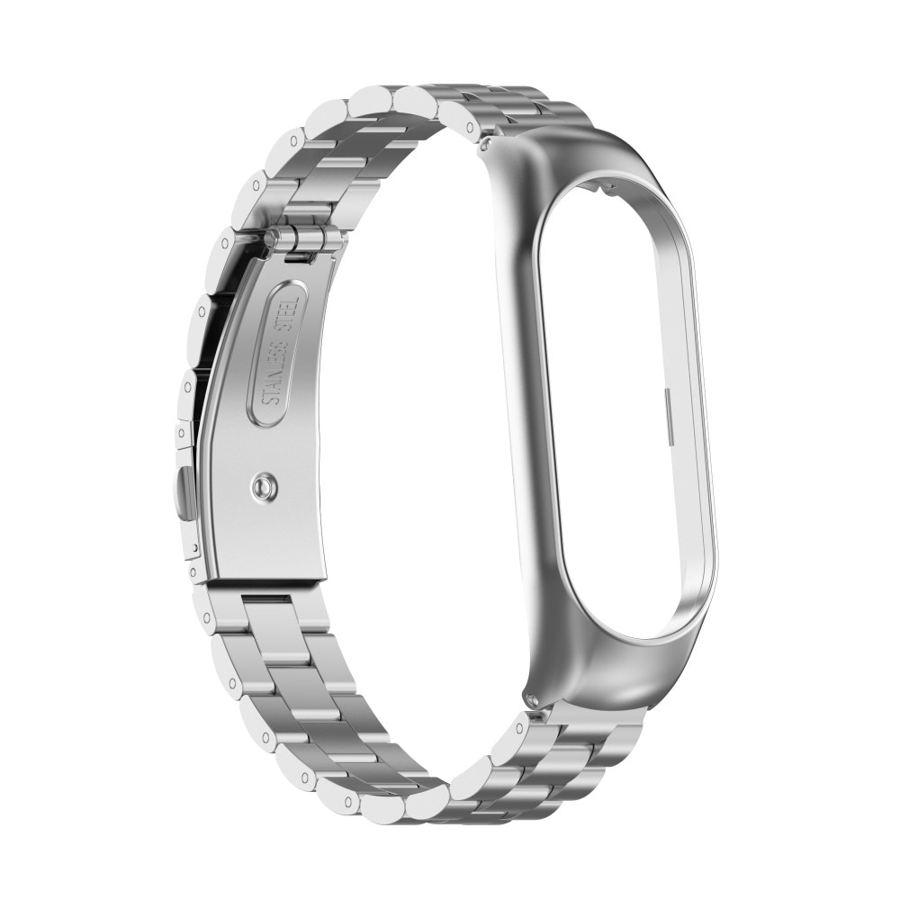 Xiaomi Mi Band 5/6 Armband aus Stahl Silber