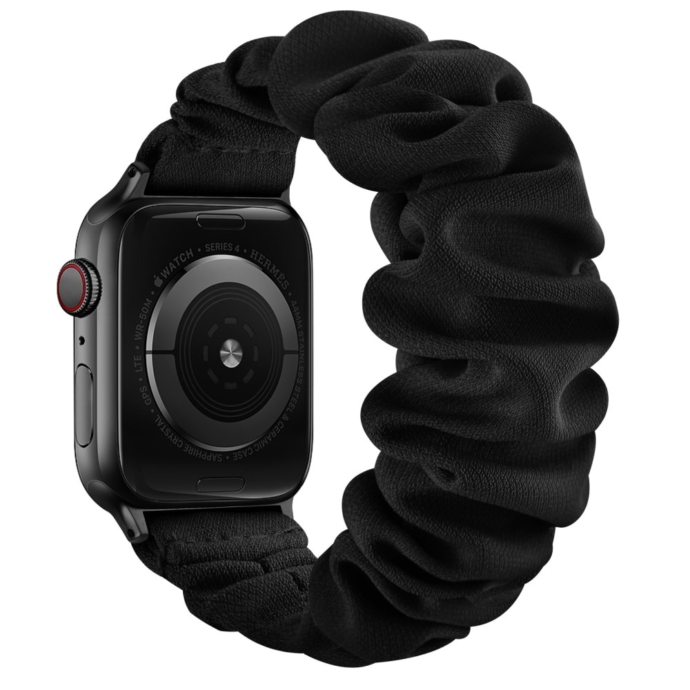 Apple Watch 41mm Series 9 Scrunchie Armband schwarz