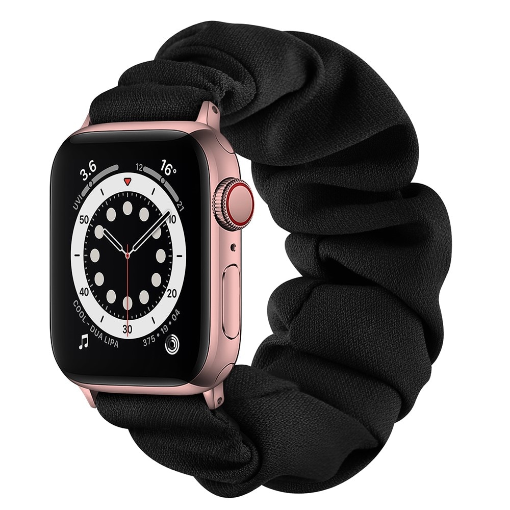 Apple Watch 38/40/41 mm Scrunchie Armband Schwarz/Roségold