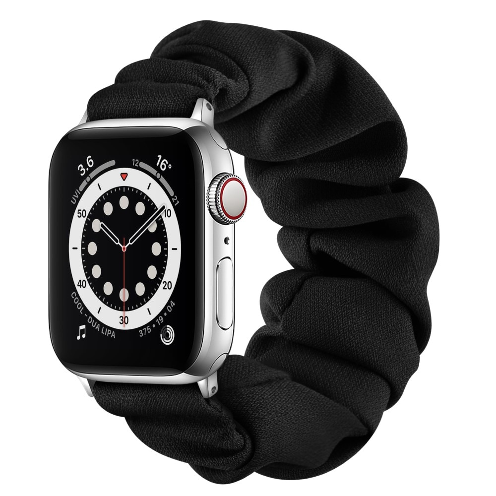 Apple Watch 40mm Scrunchie Armband schwarz/silber