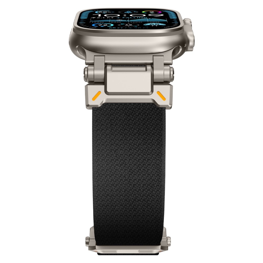 Endure Flex Nylon Strap Apple Watch Series 9 45mm Schwarz/titan