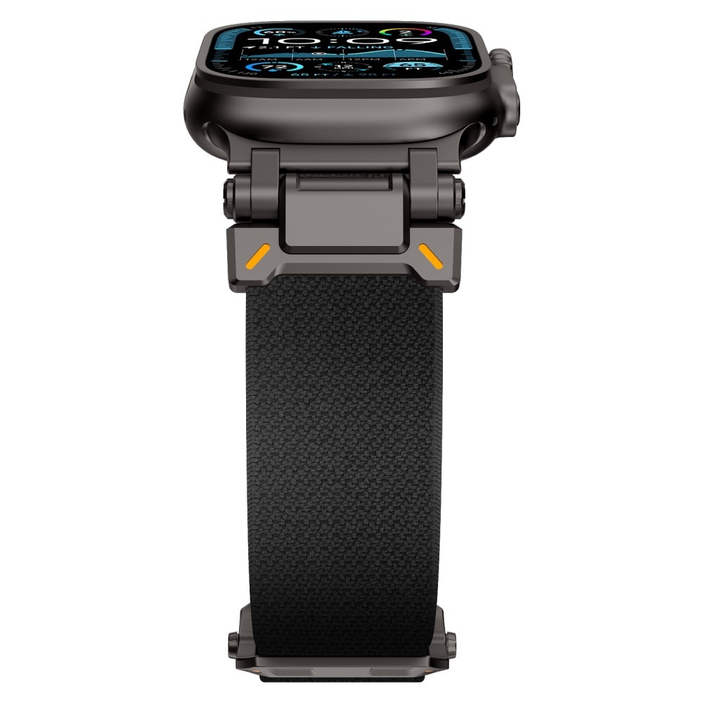 Apple Watch Ultra 49mm 2nd Gen Elastisches Nylon-Armband, Schwarz