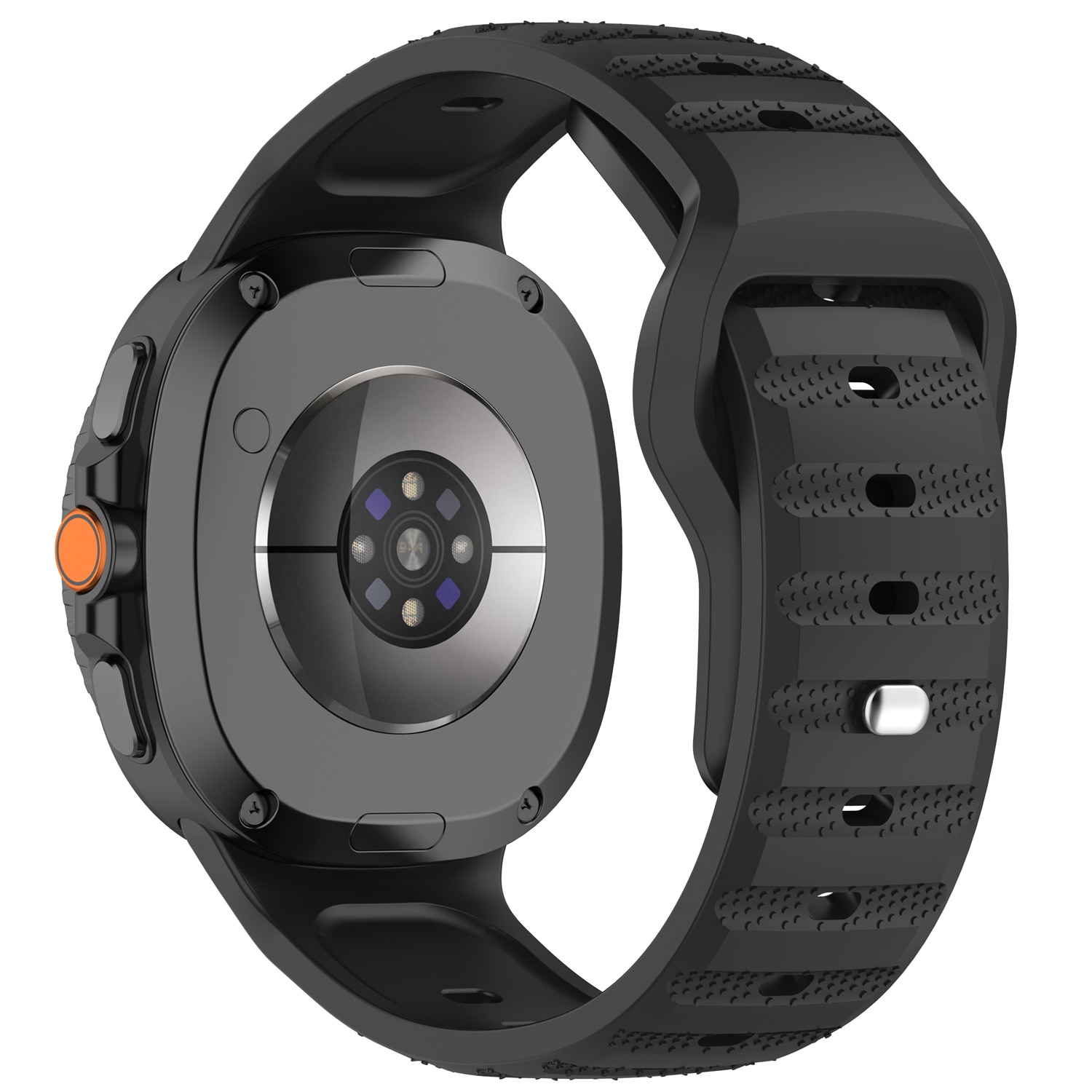 Samsung Galaxy Watch 8 44mm Armband aus Silikon Schwarz