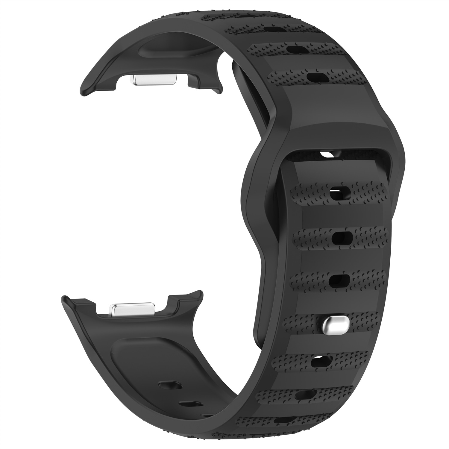Samsung Galaxy Watch 8 44mm Armband aus Silikon Schwarz