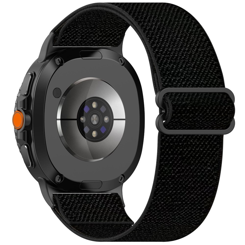 Samsung Galaxy Watch 8 Classic Elastisches Nylon-Armband, Schwarz