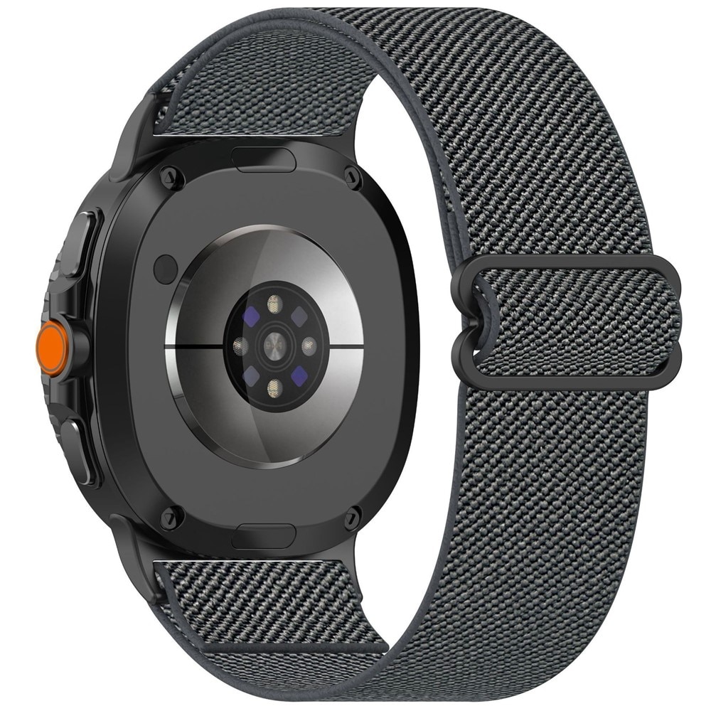 Samsung Galaxy Watch 8 Classic Elastisches Nylon-Armband, Dunkelgrau