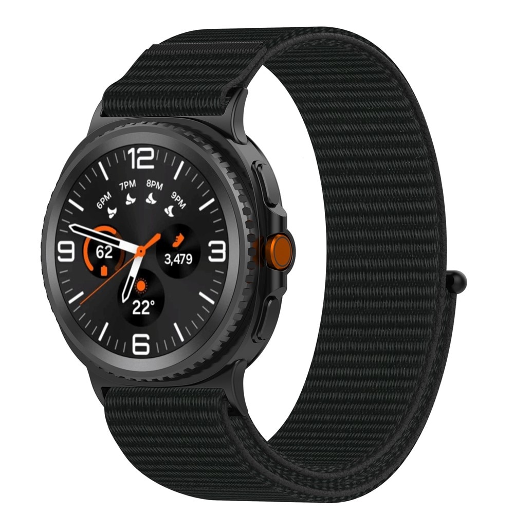 Samsung Galaxy Watch 8 Classic Nylon-Armband Schwarz