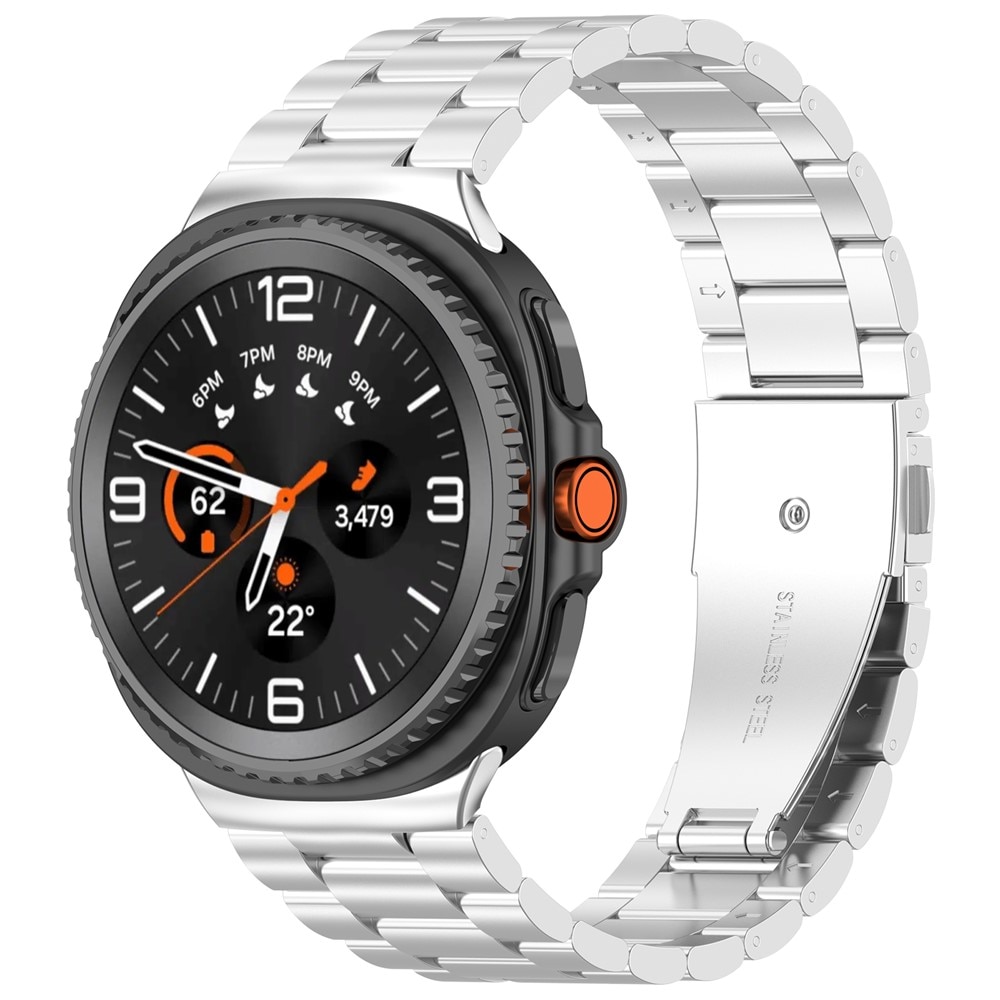 Samsung Galaxy Watch Ultra (2025) Armband aus Stahl Silber