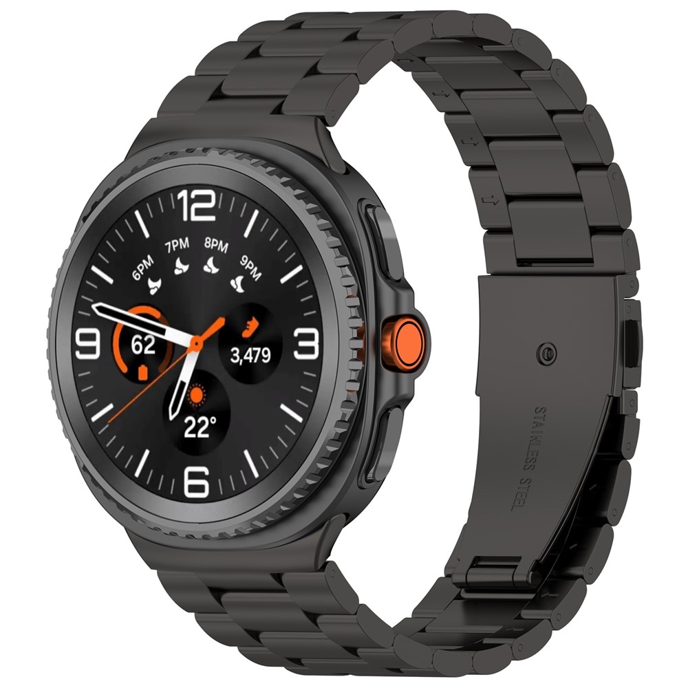 Samsung Galaxy Watch 8 Classic Armband aus Stahl Schwarz