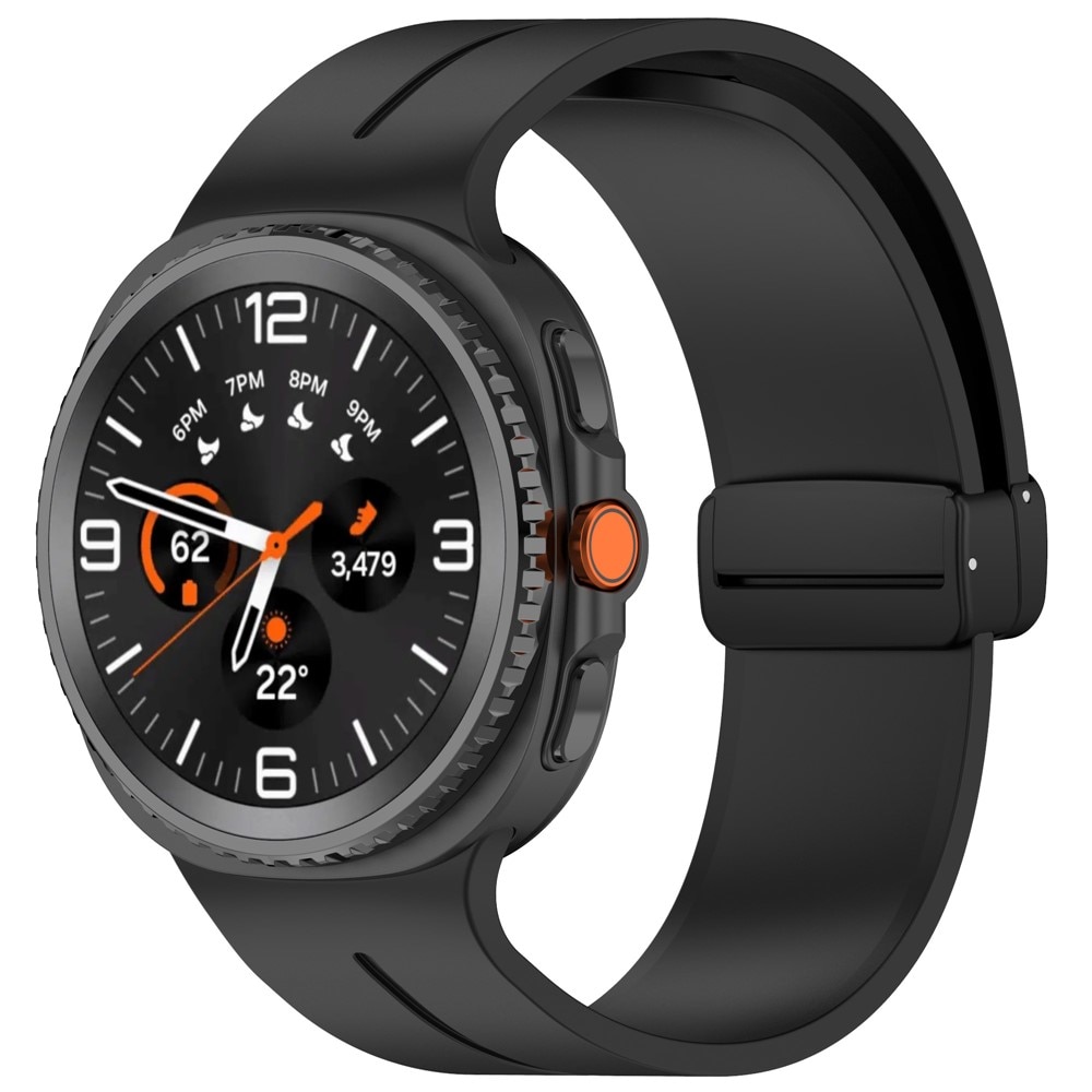 Samsung Galaxy Watch 8 40mm Armband aus Silikon Schwarz