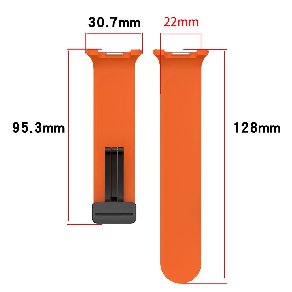 Samsung Galaxy Watch 8 40mm Armband aus Silikon Schwarz