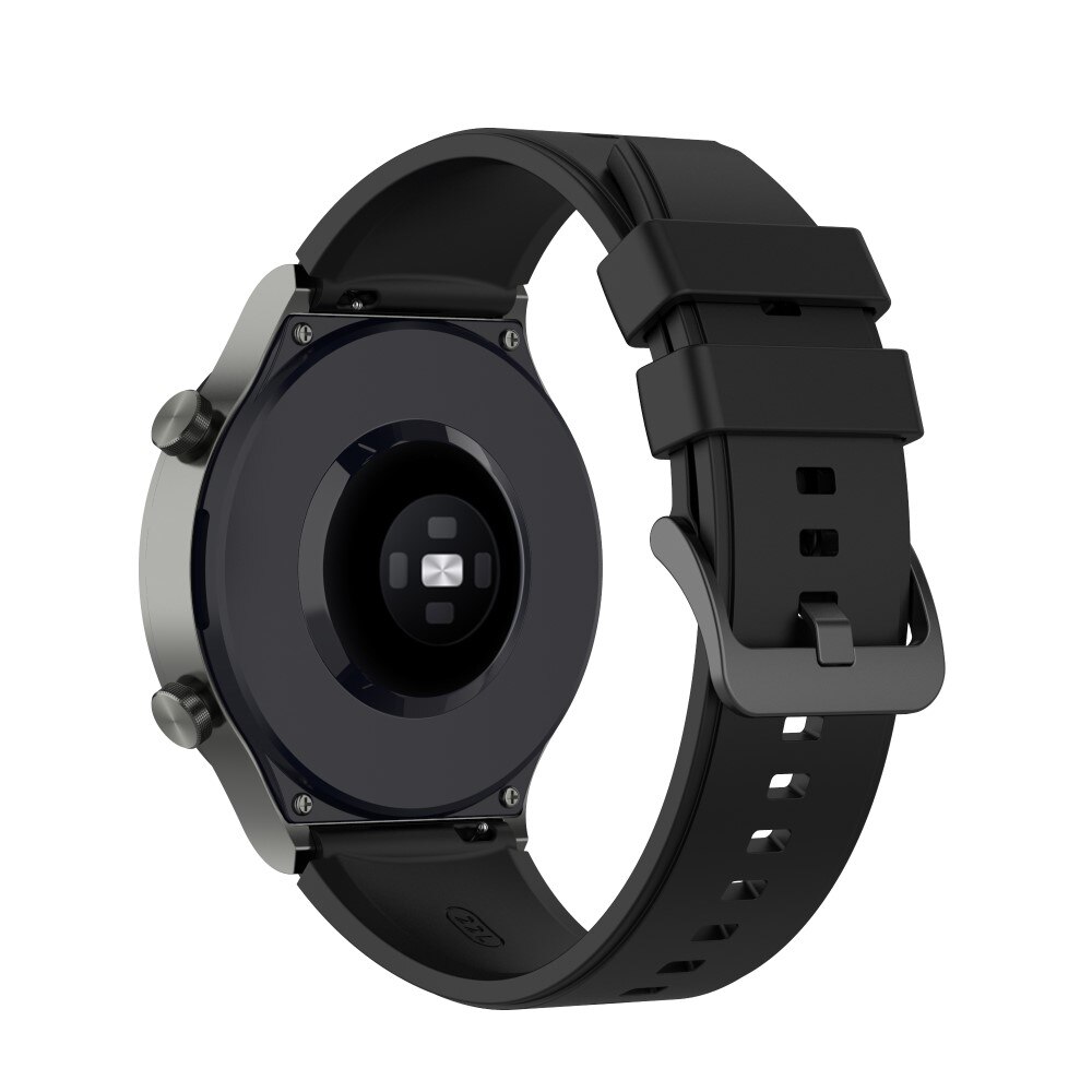 Huawei Watch GT 2 46mm Armband aus Silikon, schwarz