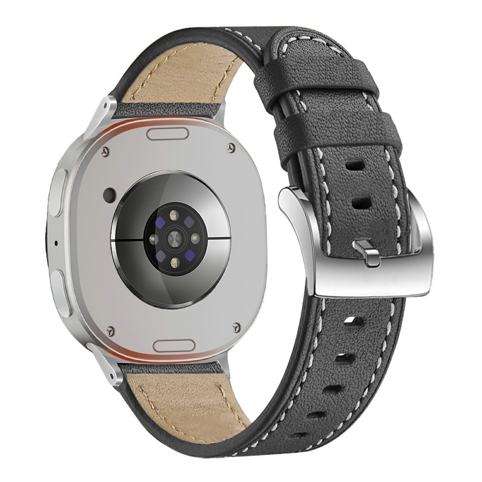 Samsung Galaxy Watch 8 44mm Lederarmband Schwarz