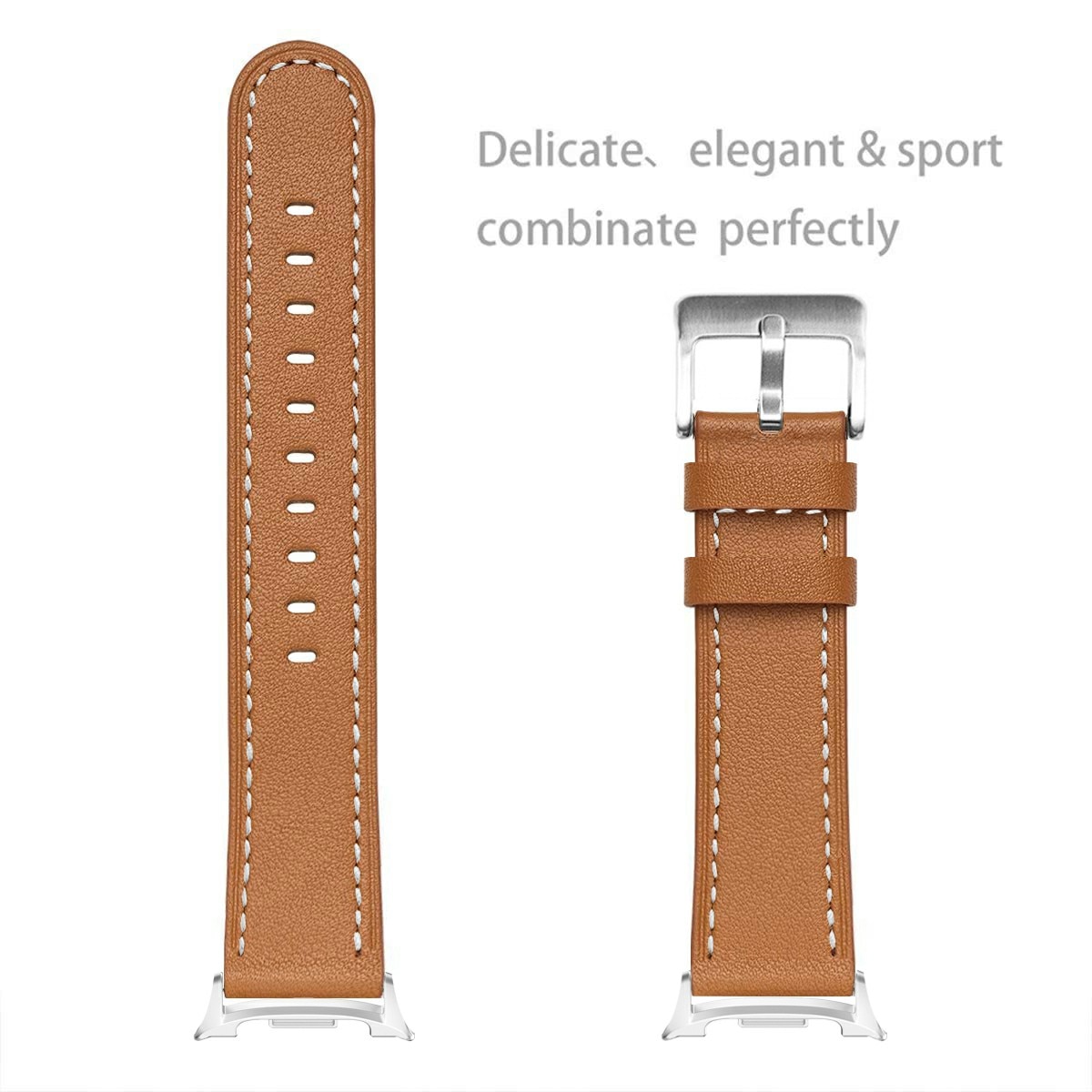 Samsung Galaxy Watch 8 40mm Lederarmband Cognac