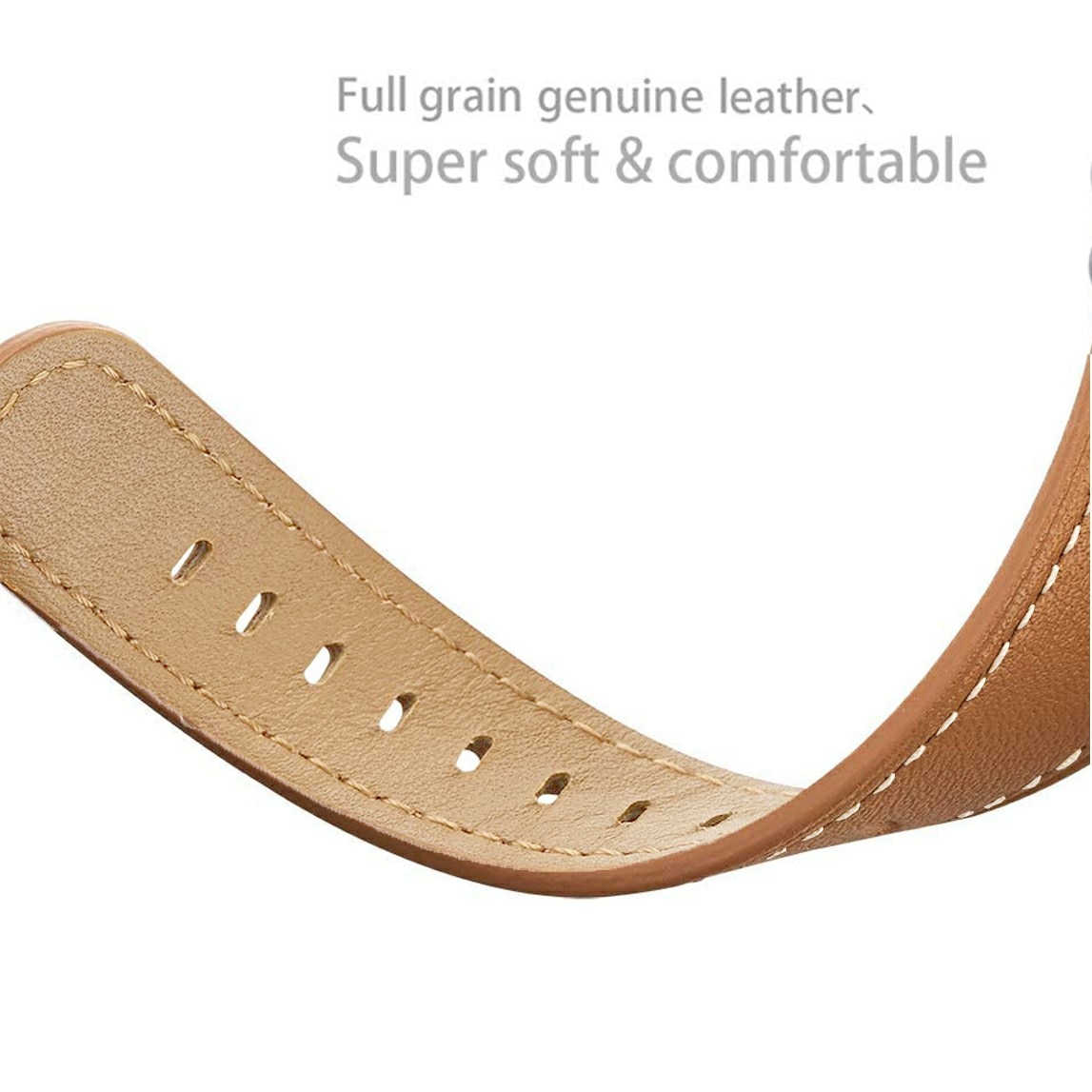 Samsung Galaxy Watch 8 40mm Lederarmband Cognac