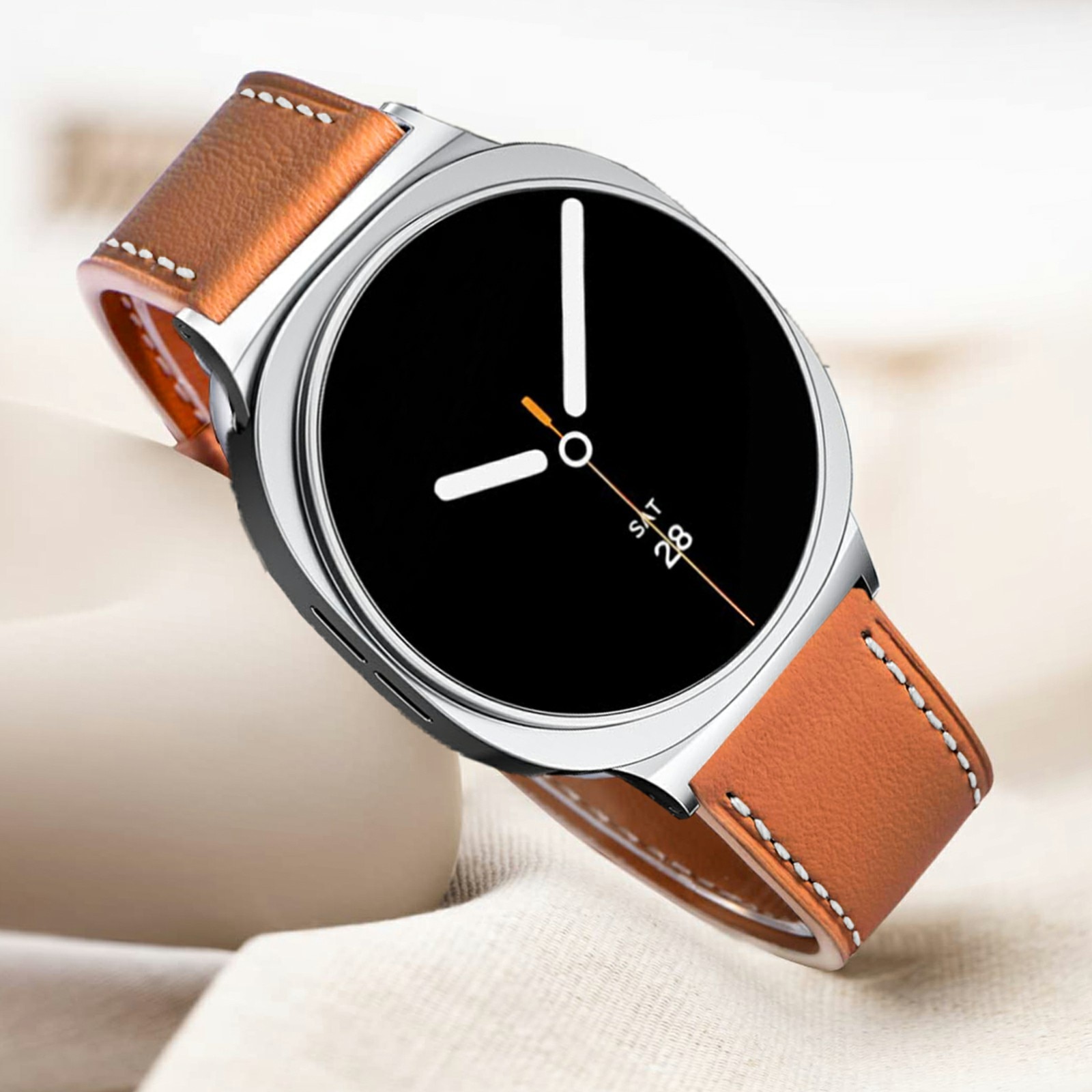 Samsung Galaxy Watch 8 40mm Lederarmband Cognac