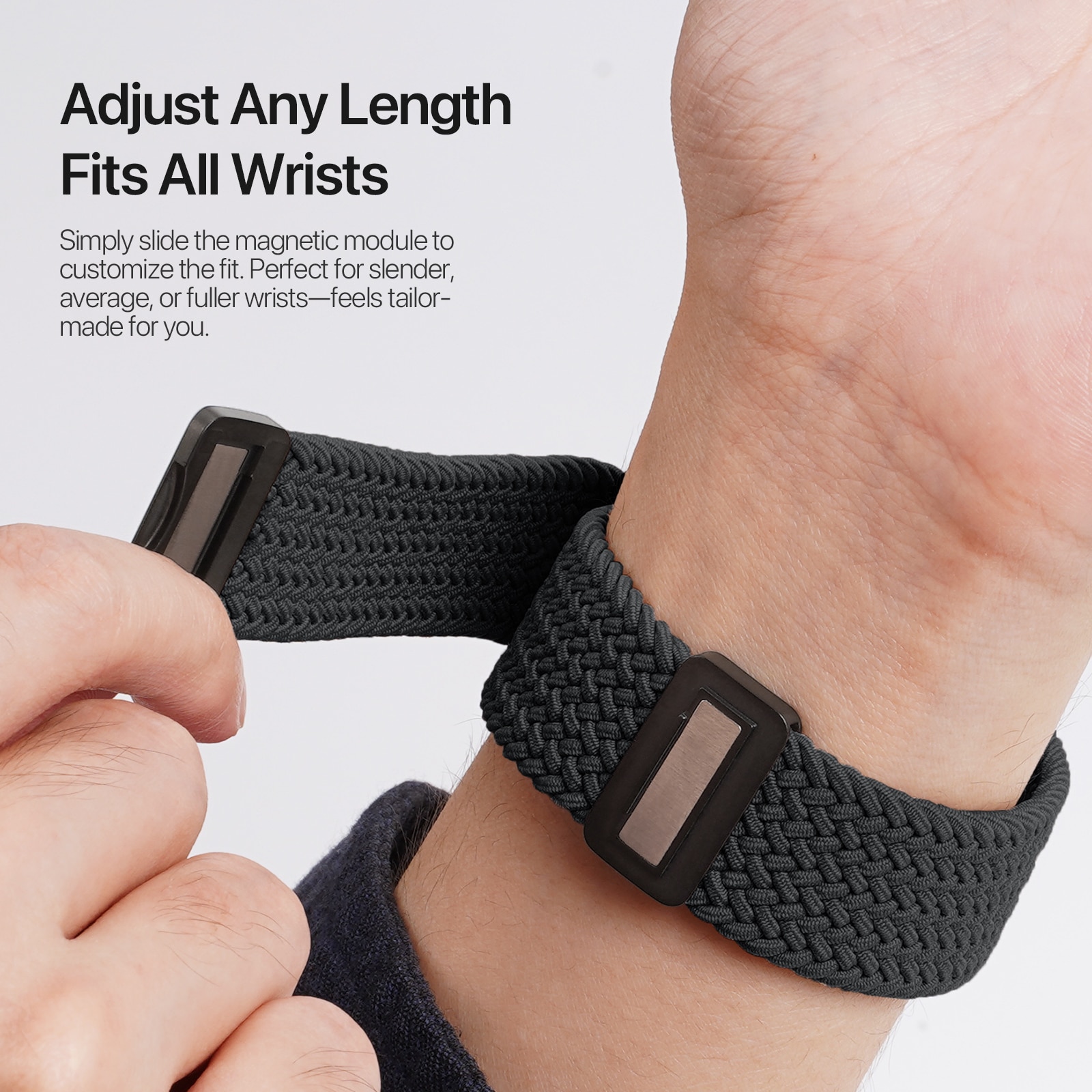 Apple Watch Series 4-6 44mm Nylon Woven Armband Navy