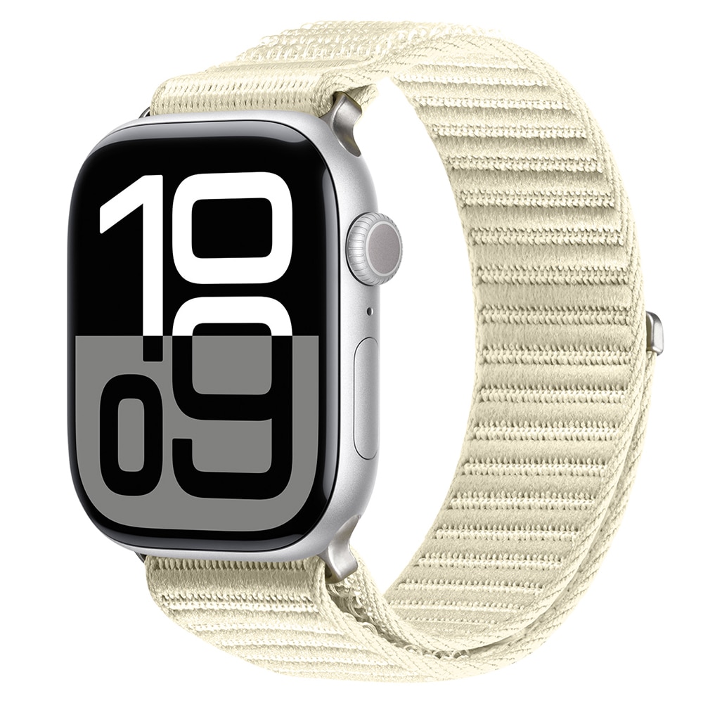 Apple Watch SE 40mm Nylon Armband Weiß