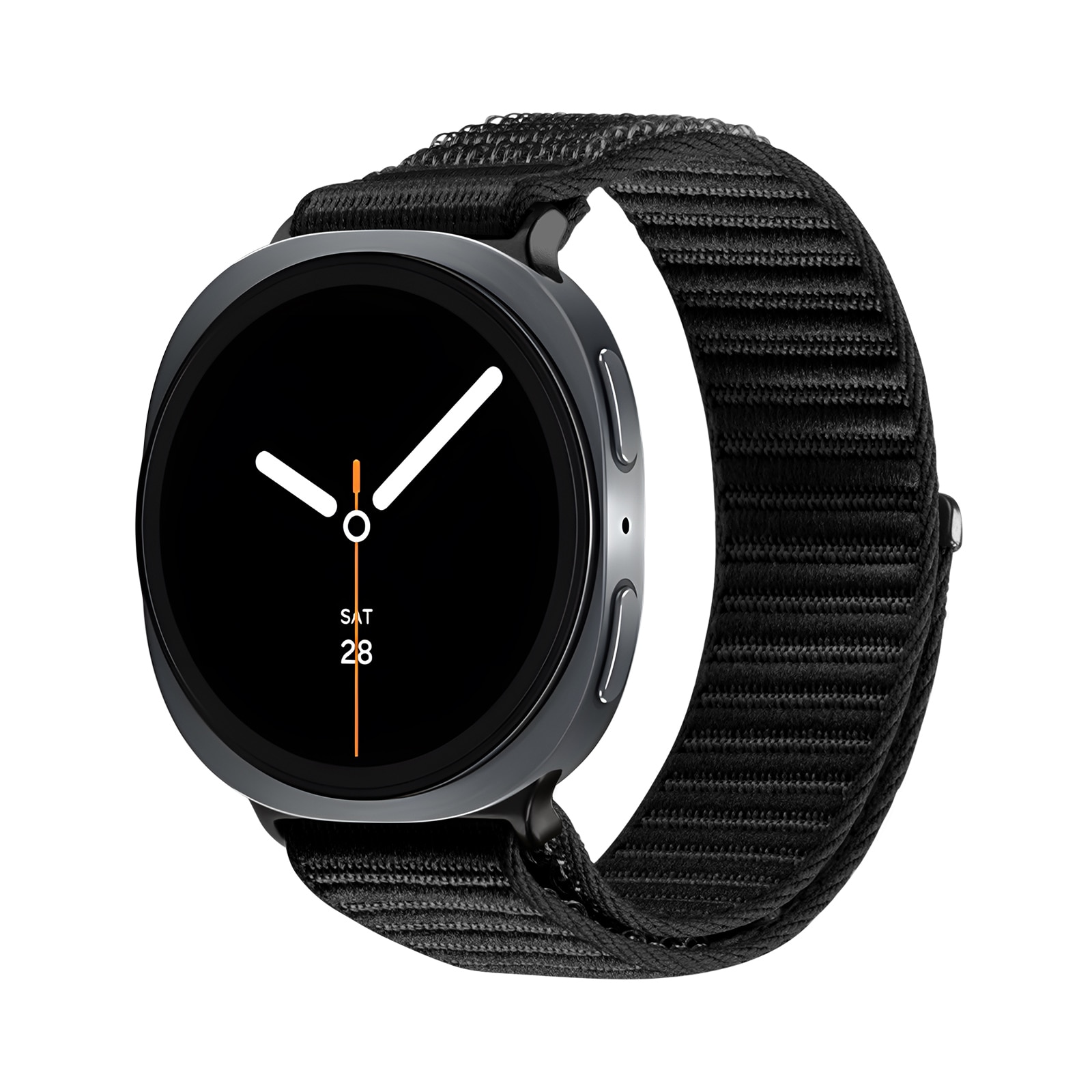 Samsung Galaxy Watch 8 44mm Nylon Armband Schwarz