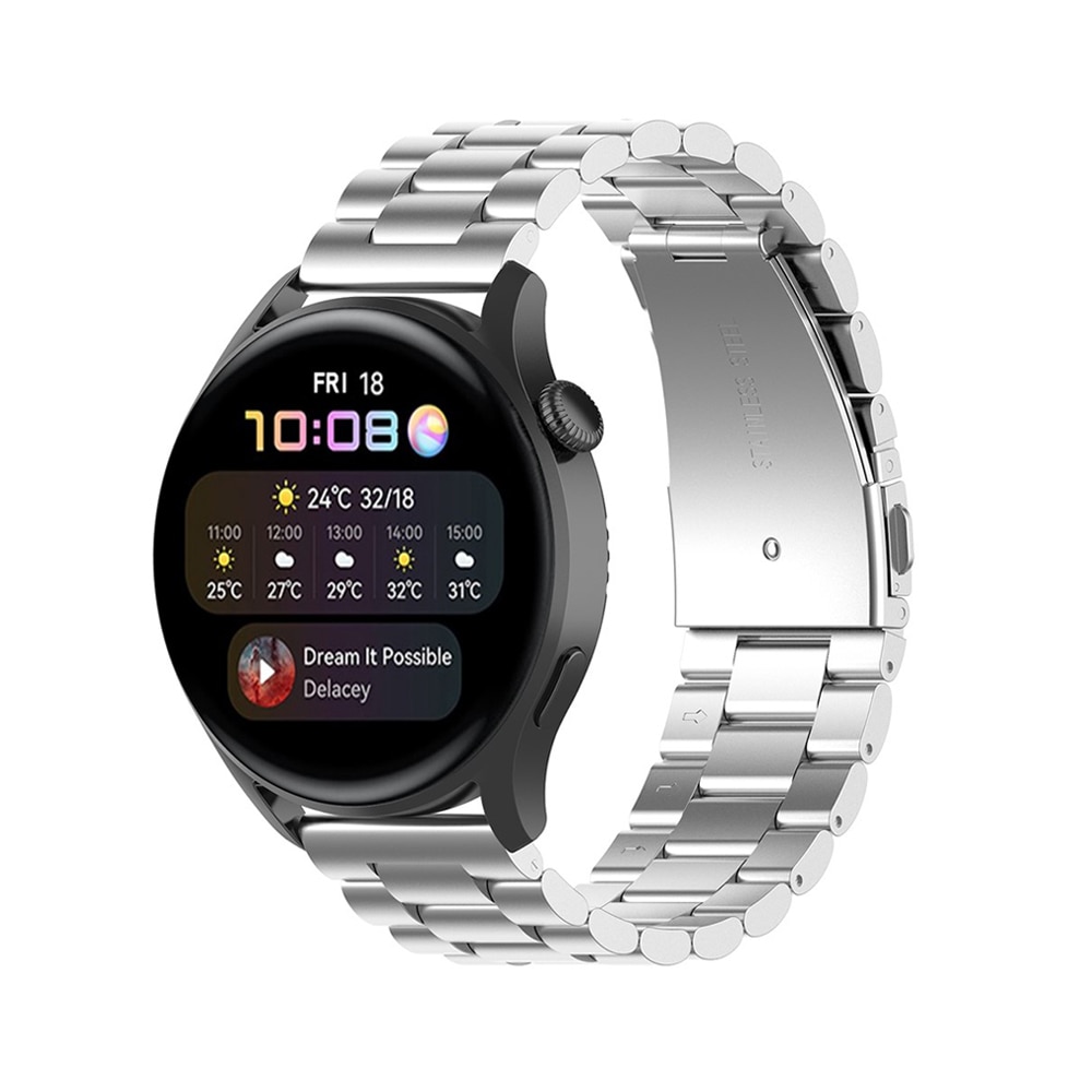 Huawei Watch 3/3 Pro Armband aus Stahl Silber