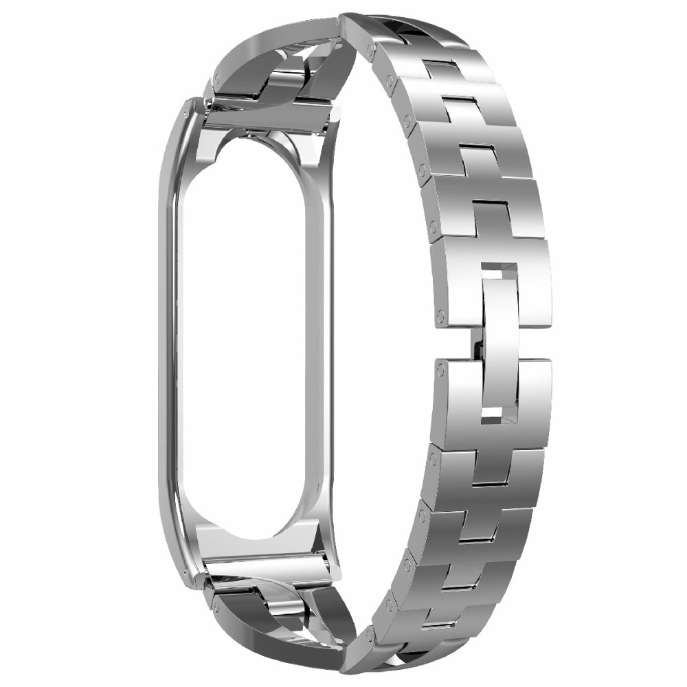 Xiaomi Mi Band 3/4 Crystal Bracelet Silber