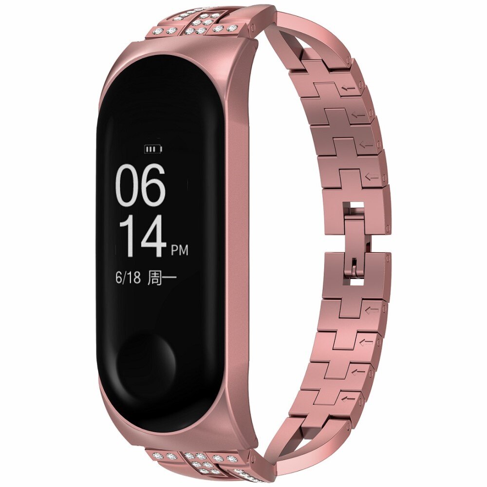 Xiaomi Mi Band 5/6 Crystal Bracelet rosagold