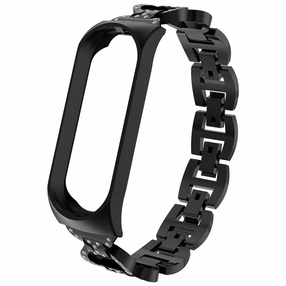 Xiaomi Mi Band 5/6 Rhinestone Bracelet Black