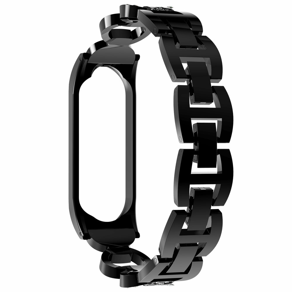 Xiaomi Mi Band 5/6 Rhinestone Bracelet Black