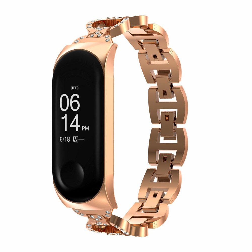 Xiaomi Mi Band 5/6 Rhinestone Bracelet Gold