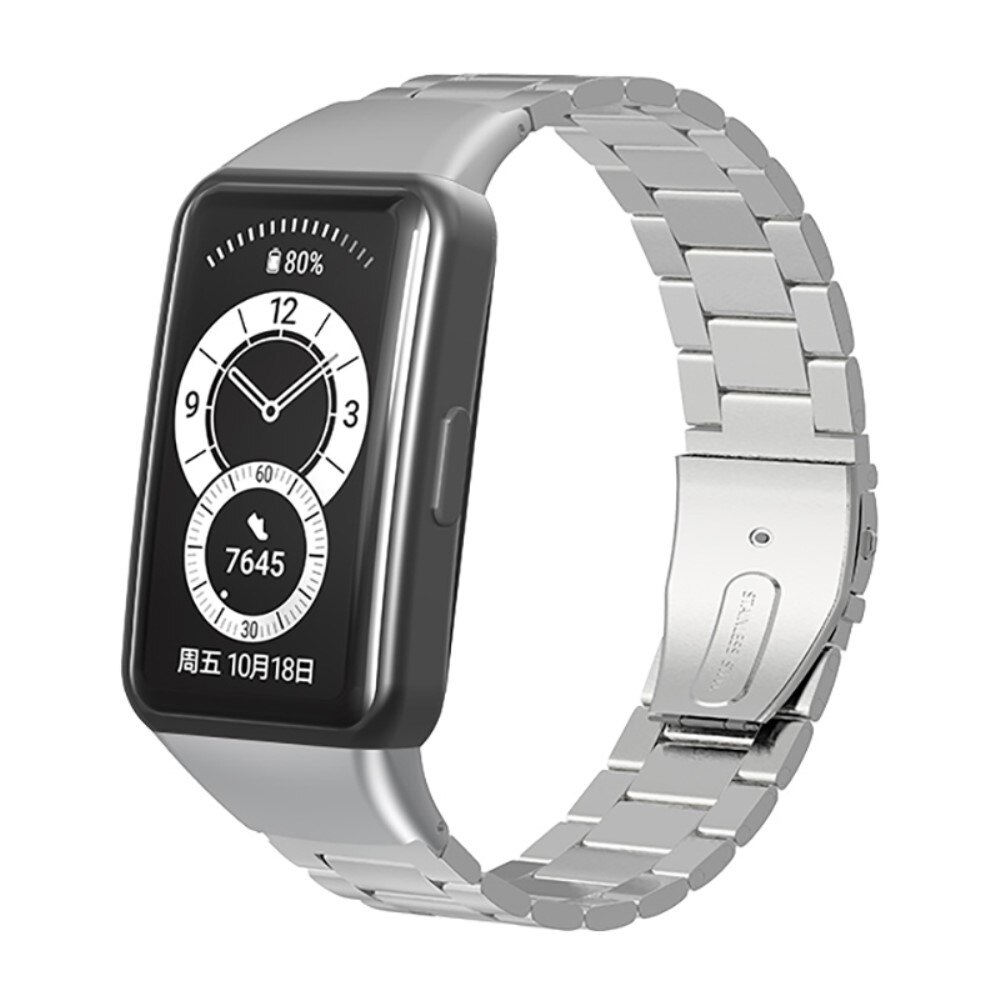 Huawei Band 6 Armband aus Stahl Silber