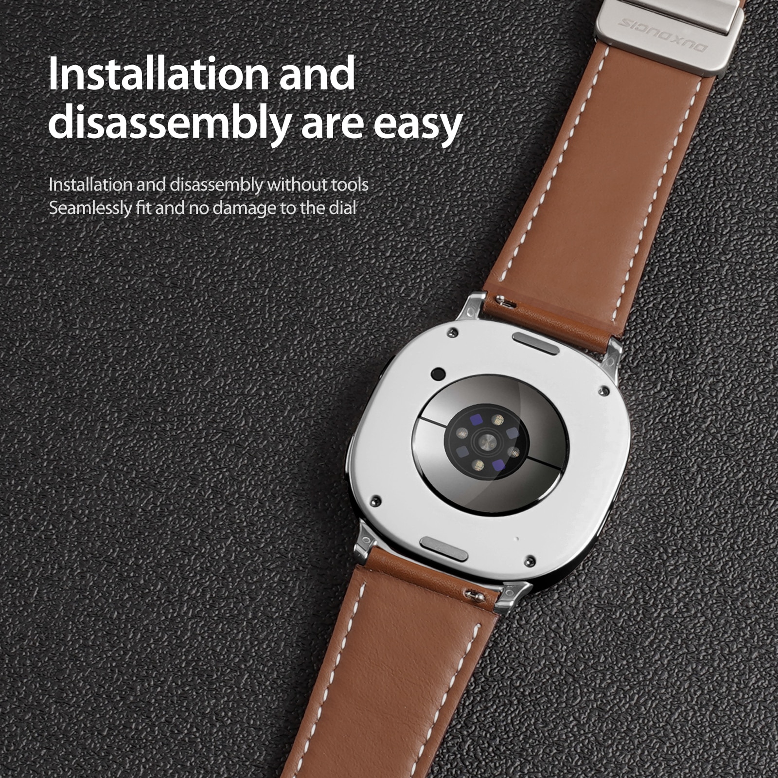 Lederarmband Samsung Galaxy Watch 8 44mm Braun