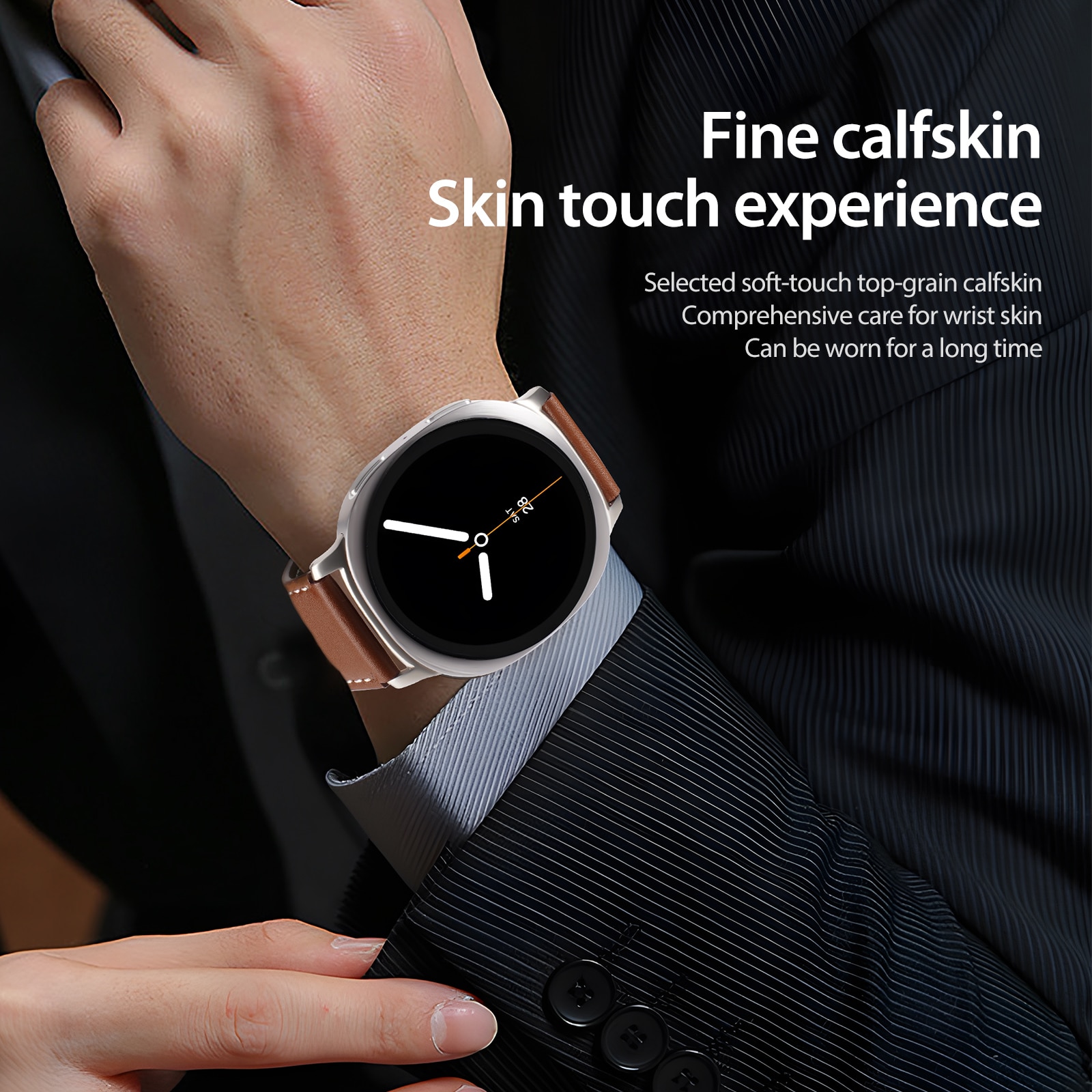 Lederarmband Samsung Galaxy Watch 8 44mm Braun