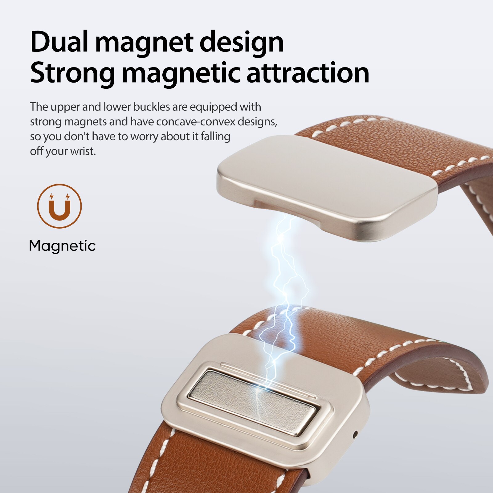 Lederarmband Samsung Galaxy Watch 8 44mm Braun