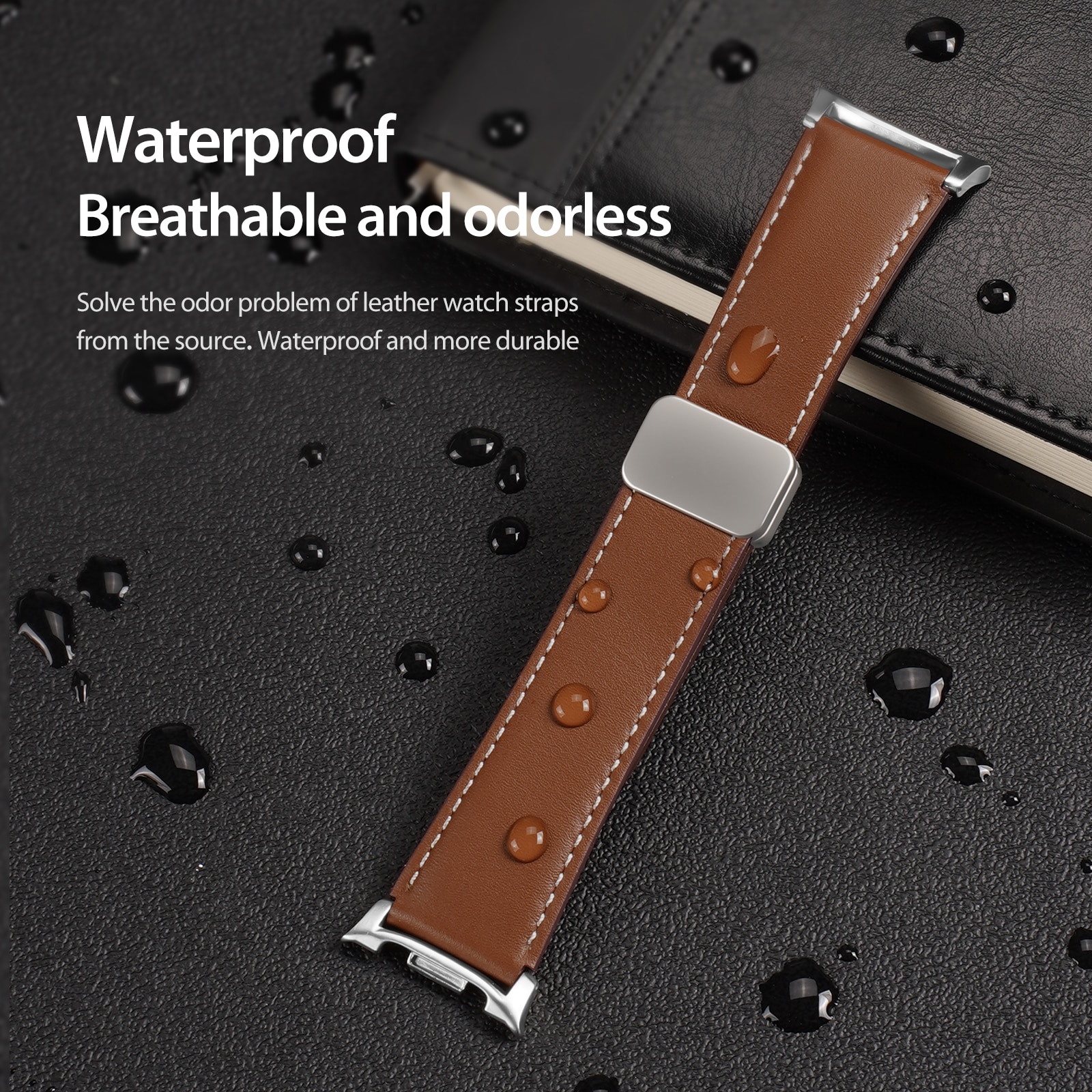 Lederarmband Samsung Galaxy Watch 8 44mm Braun