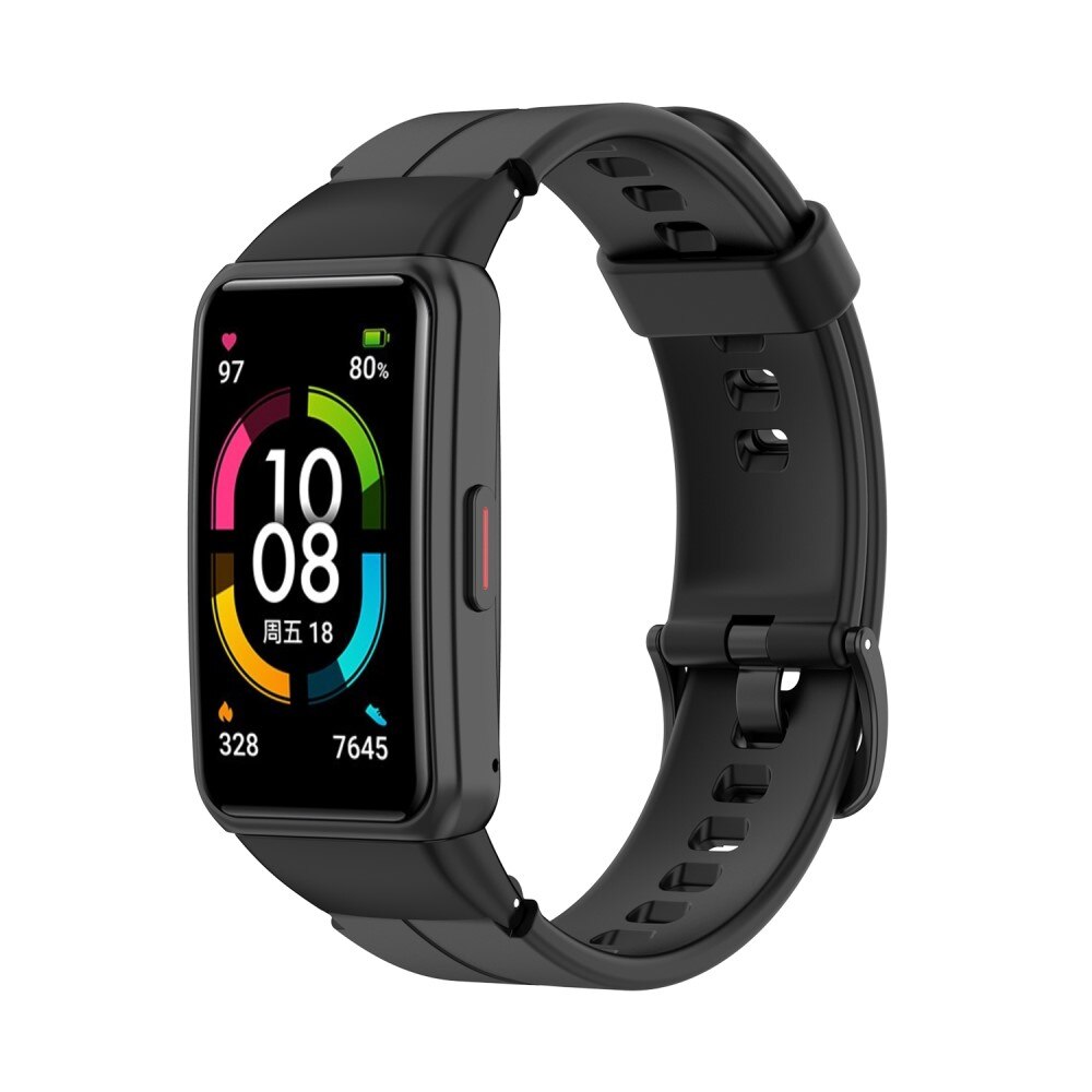 Huawei Band 6 Armband aus Silikon, schwarz