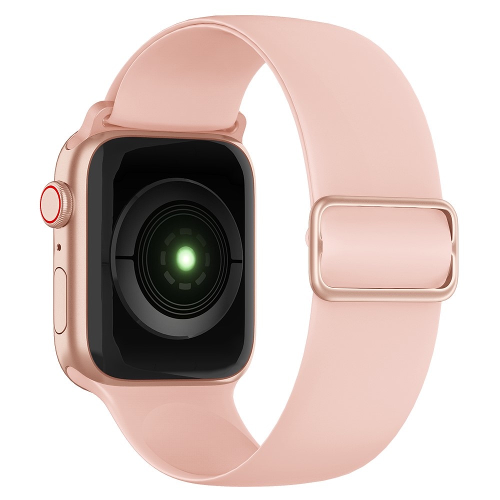 Apple Watch 41mm Series 8 Elastisches Silikonarmband Rosa