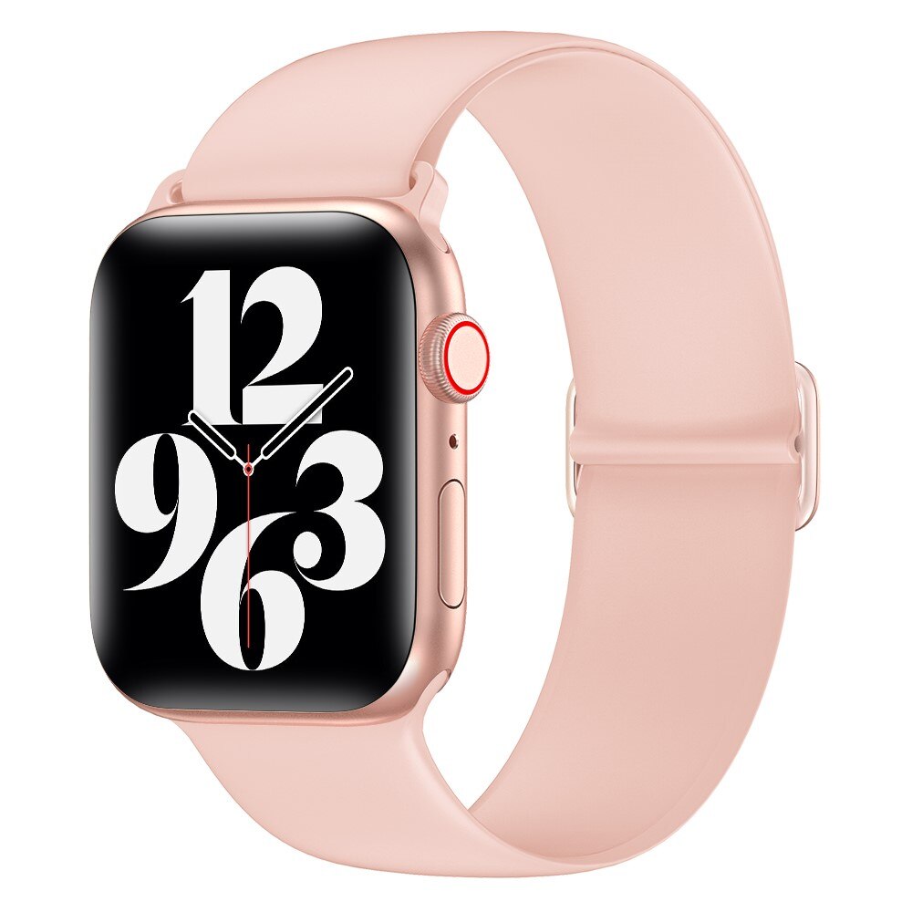 Apple Watch 41mm Series 8 Elastisches Silikonarmband Rosa