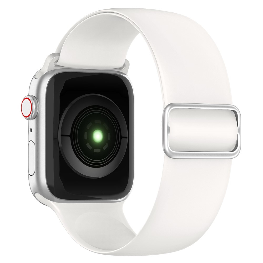 Apple Watch Ultra 49mm Elastisches Silikonarmband Weiß