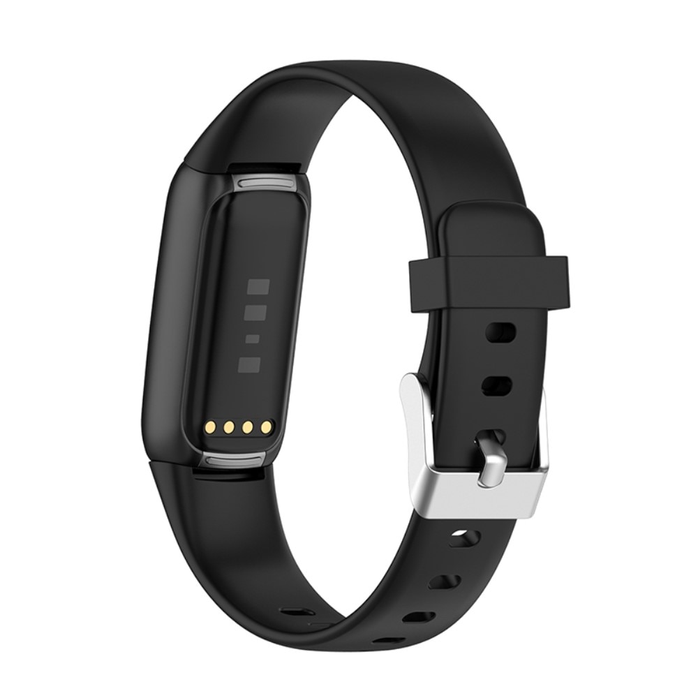 Fitbit Luxe Armband aus Silikon, schwarz