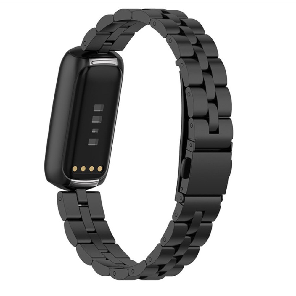 Fitbit Luxe Armband aus Stahl Schwarz