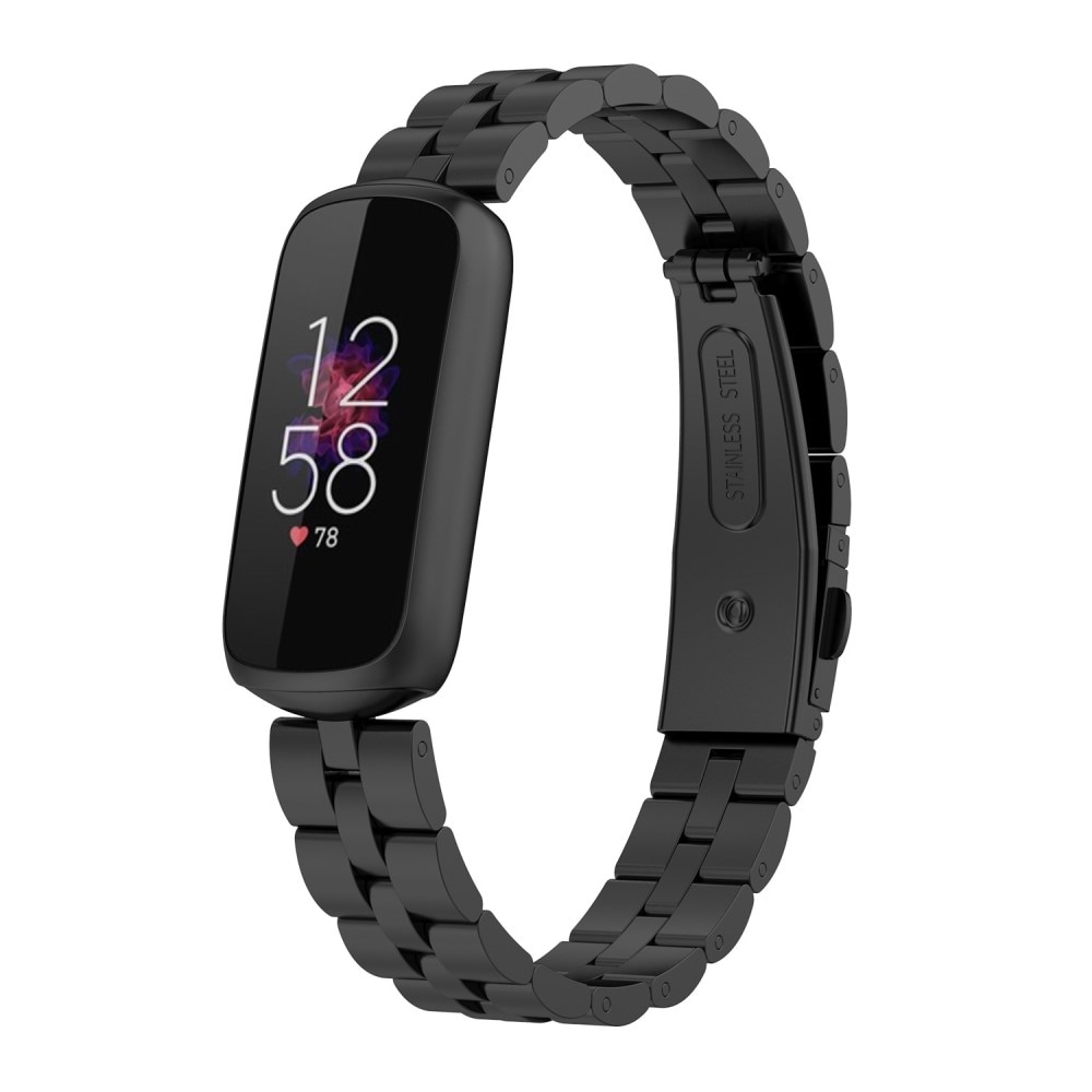 Fitbit Luxe Armband aus Stahl Schwarz