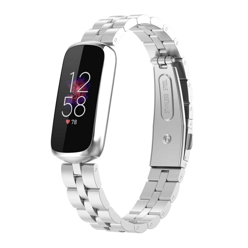 Fitbit Luxe Armband aus Stahl Silber