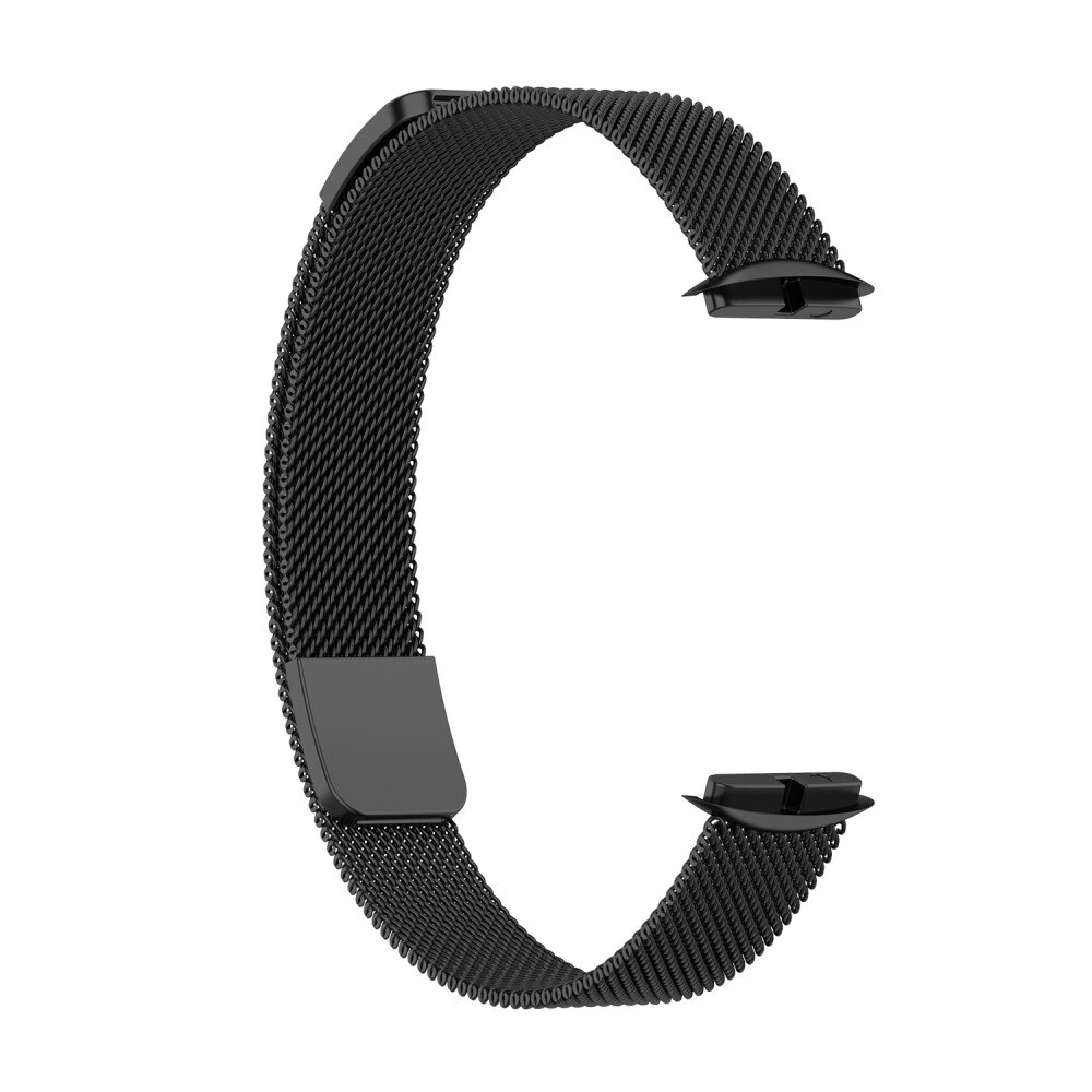 Fitbit Luxe Milanaise-Armband Schwarz